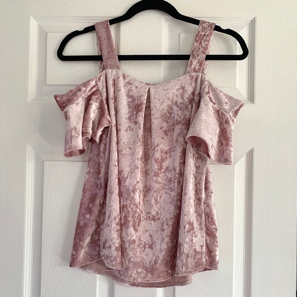 Blue Rain Francesca’s Crushed Velvet Top - Picture 2 of 5